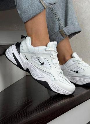 Р.36-41 кроссовки nike m2k tekno бело/черные ks 12743