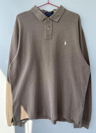 Лонгслив поло polo ralph lauren custom slim fit (xl)