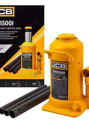 Домкрат бутылочный jcb tools jcb-th915001 (228-508 мм) 15т
