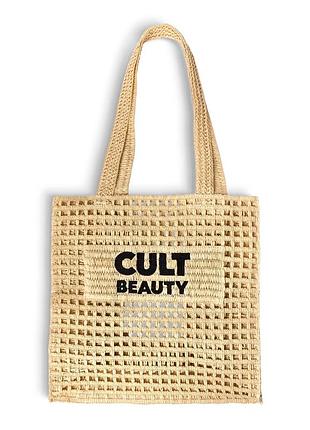 Плетена соломʼяна сумка шоппер з рафії cultbeauty