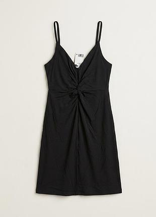 Черное платье-комбинация h&amp;m