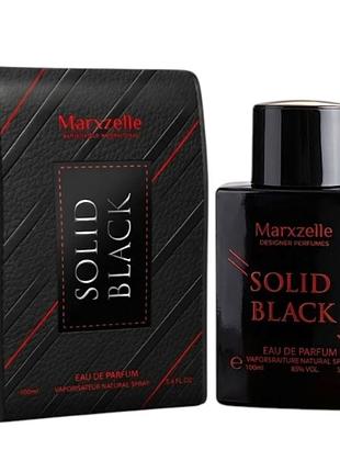 Парфюмированная вода мужская marxzelle solid black 100 мл
