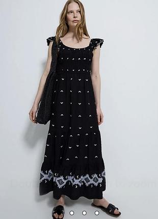 Шикарне ярусне плаття 👗 прошва великого розміру