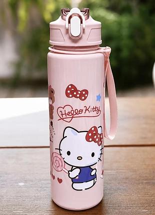 Пляшка для напоїв hello kitty дитяча пляшка для води hello kitty