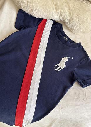 Детская футболка темно-синего цвета от ralph lauren