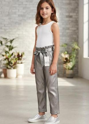 Штани дитячі на дівчинку фірми zara, розмір 122-128.