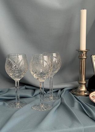 Вінтажний кришталевий келих imperial crystal rosemary