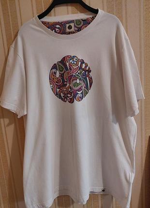 Футболка pretty green paisley logo (xxl / size 7) | выполнена в португалии