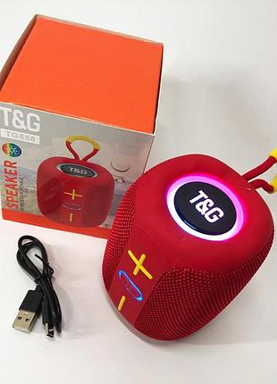 Беспроводная музыкальная колонка с rgb подсветкой и зарядкой