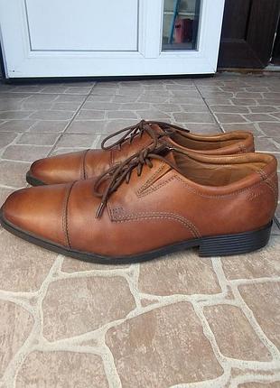 Туфли кожаные мужские clarks collection cushion soft, 41.