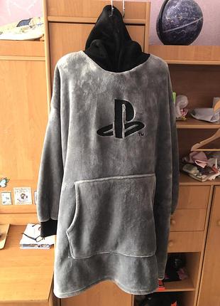 Меховушка, плюшева туника, довга, кофта, худи, 2-4xl. primark. слип, пижама