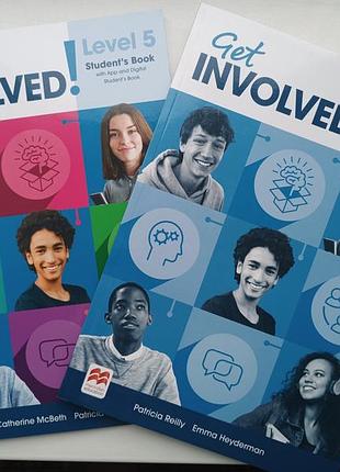 Комплект get involved level 5 student's book with app + workbook and digital (підручник + зошит)