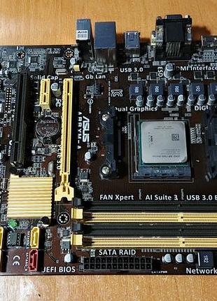 Комплект asus a88xm-a (sfm2+,a88x)+a8 7600