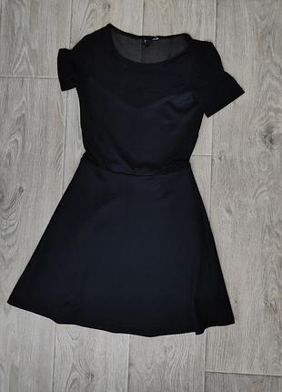 Черное платье divided xs-s
