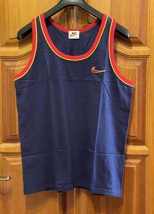 Майка новая мужская синяя 100% хлопок  nike p.xl (50-52)