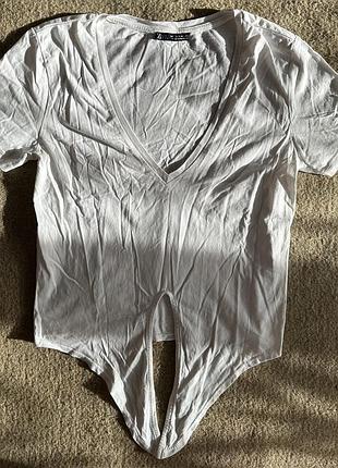 Футболка женская xs s zara белая