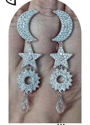 Серёжки серебро 925 пробы