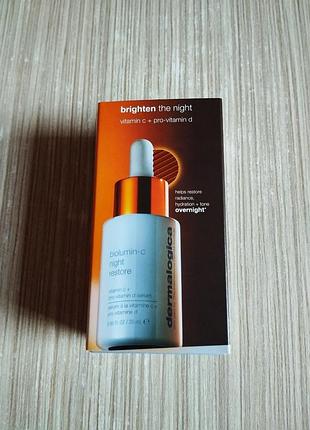 Сироватка для обличчя dermalogica brighten the night vitamin c, нова, 25 мл
