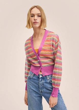 Різнокольоровий кардиган mango
