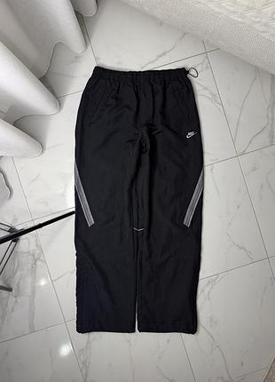 Спортивні штани nike чорні нейлонові / парашути / плащівка олімпійка