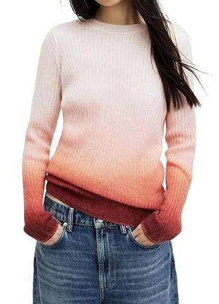 ​🔥розкішний  джемпер allsaints sissy ombre sweater (l) — 30% мохер / 30% вовна! стан нового 💖