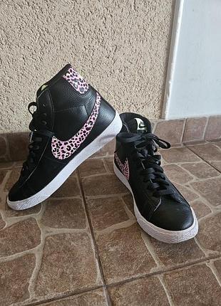 Nike blazer mid gs «pink cheetah»
