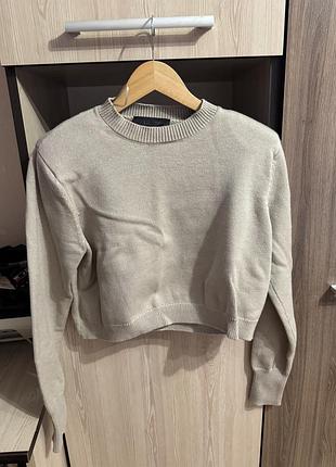 Світшот zara m бежевий