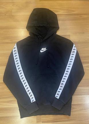 Худі найк / худі найк чорна / оригінал / кофта nike /  худі найк з лампасами /