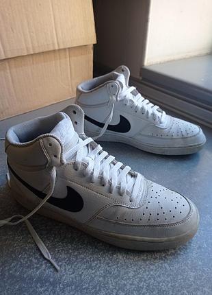 Кросівки шкіряні nike court vision mid next nature 2022