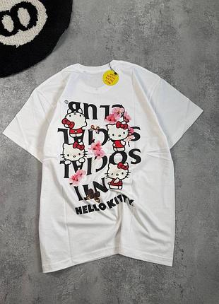 Футболка anti social club hello kitty