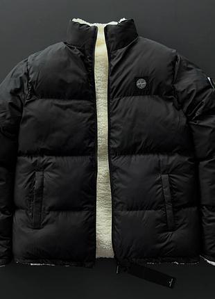 Двусторонняя куртка stone island❄️
