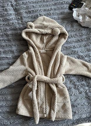 Дитячий махровий халат з вушками