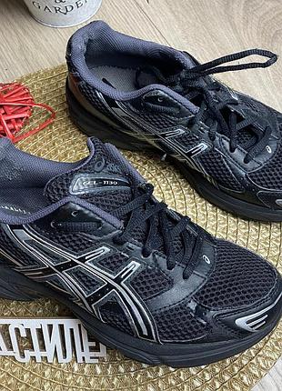Вживані кросівки asics gel-1130 розмір 39-24,5см чорні чоловічі підліткові