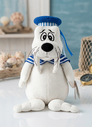 ⚓️ редкий плюшевый морж-моряк (nici) с этикеткой! 🦭🌊💙 мягкая игрушка