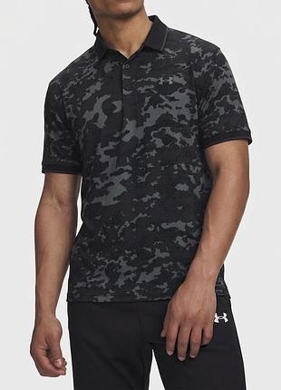 Поло чоловіче under armour оригінал андер армор нове з біркою камушляжне мультикам захисний принт футболка з коміром теніска