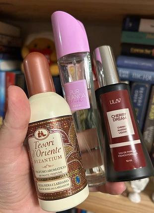 Набор : avon pur blanca blush, tesori d’oriente, lilav cherry dream