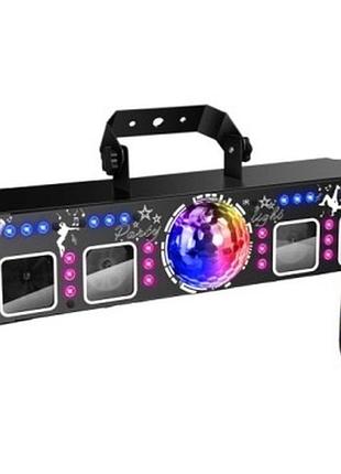 Світодиодна лампа для дискотеки, лазерна куля rgb + uv 56 в