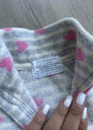 Флісова кофтинка для дівчинки primark 2