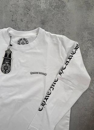 Лонгслів білого кольору chrome hearts