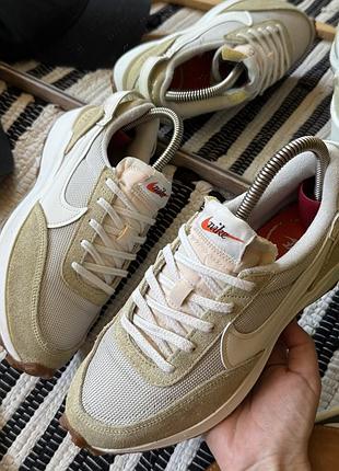 Кросівки жіночі nike оригінал найк бежеві 38 розмір 24 см nike waffle debut vintage beige dx2931-001