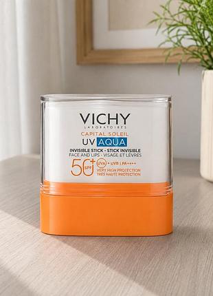 Vichy capital soleil uv aqua stick spf 50+ для обличчя та губ