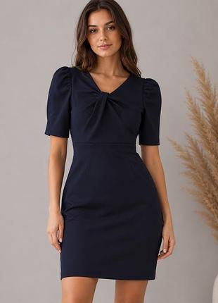 Dkny плаття m / 38 / us 8, чорне, приталене, класичне