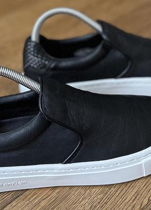 Calvin klein cupsole slip on кросівки жіночі шкіряні р.39 (25,5 см)