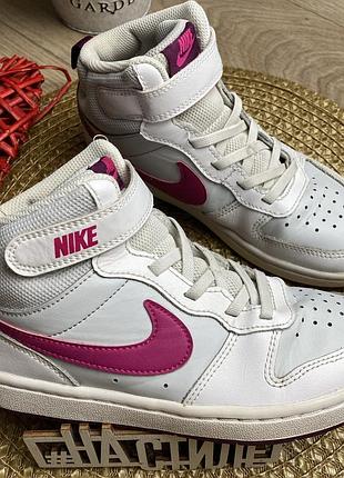 Дитячі високі демісезоні кросівки 33р-20,5см nike court borough mid 2