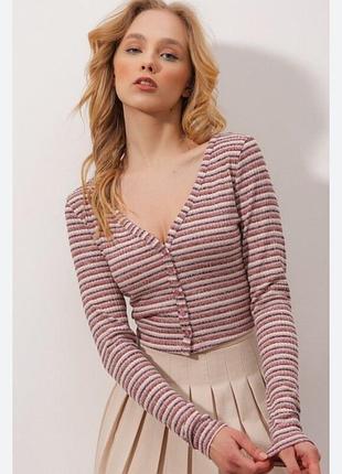 Кардиган жіночий тонкий в рубчик primark xs-s в смужку