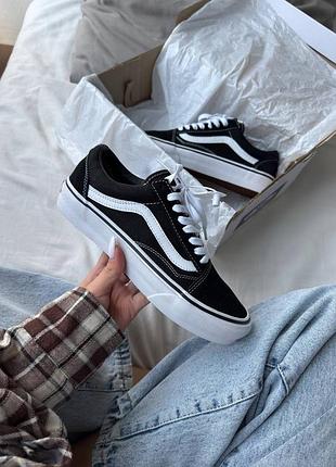 Кеды vans oid scool cиassic / ванс олд скул классик черно белые 38 39 40 41 42 43
