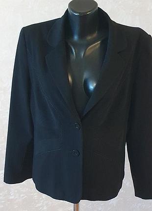 Жакет піджак marks & spencer petite чорний / розмір uk 16 (l-xl) на невисокий зріст