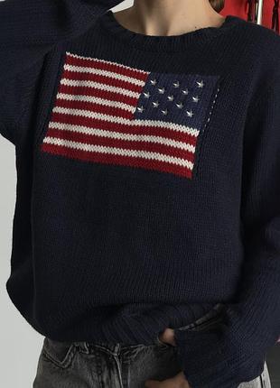 Prl polo ralph lauren style флаг свитер свитшот кофта толстовка худи реглан