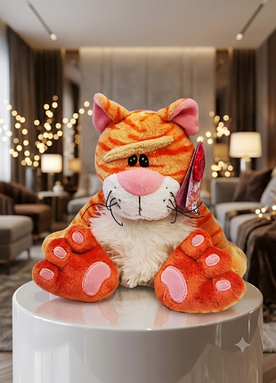 🐱 limited 🔥 редкий винтажный кот chibi petropolis (keel toys 2006) 30 см - с биркой! 🐾🧡