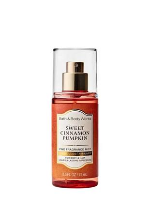 Мини спрей - мист sweet cinnamon pumpkin, bath &amp; body works